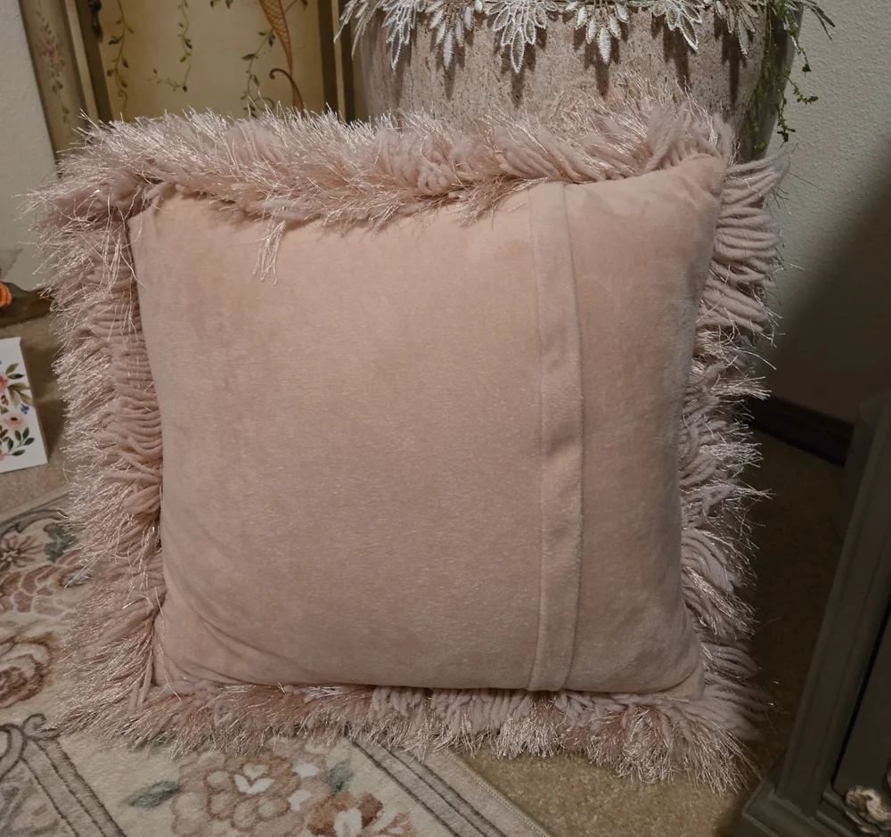 Set Of 2 Shaggy Pillows